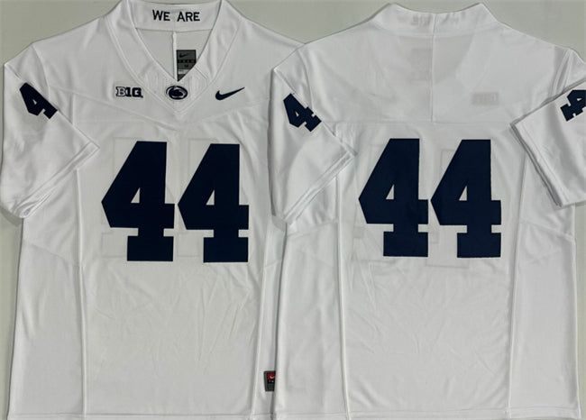 Custom Men’s Penn State Nittany Lions #44 Davis Warren White 2024 F.U.S.E. No Name Stitched Jersey
