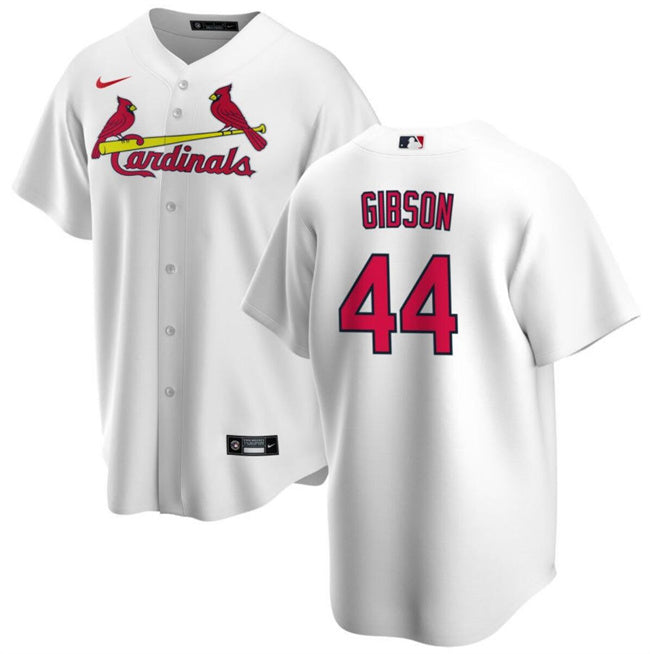 Custom Men’s St. Louis Cardinals #44 Kyle Gibson White Cool Base Stitched Baseball Jersey
