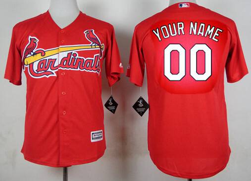 Custom Men’s St. Louis Cardinals Customized Red Jersey