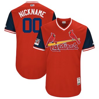 Custom Men’s St. Louis Cardinals Majestic Red 2018 Players’ Weekend Flex Base Custom Jersey