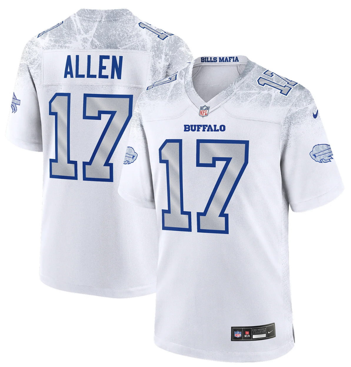 Custom Men’s Buffalo Bills #17 Josh Allen Vapor F.U.S.E. Limited Rivalry Series Jersey