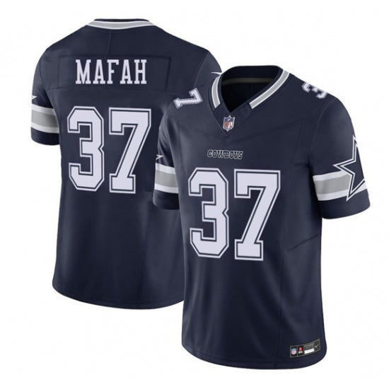Custom Men’s Dallas Cowboys #37 Phil Mafah Navy 2025 F.U.S.E Draft Vapor Untouchable Limited Football Stitched Jersey