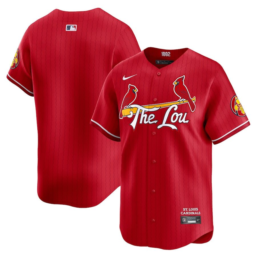 Custom Men’s St. Louis Cardinals Red 2024 City Connect Limited Jersey