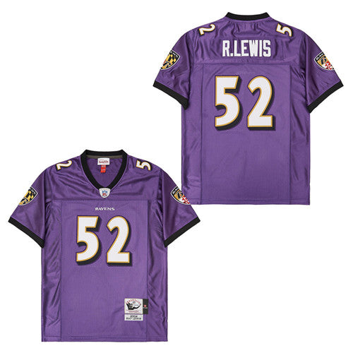 Custom Mitchell&Ness Ravens #52 M&N Throwback Jerseys