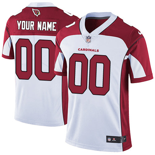 Custom Arizona Cardinals Elite White Road Youth Jersey NFL Vapor Untouchable Customized jerseys