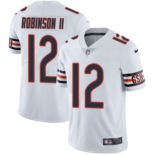 Custom Bears 12 Allen Robinson II White Youth Color Rush Limited Jersey