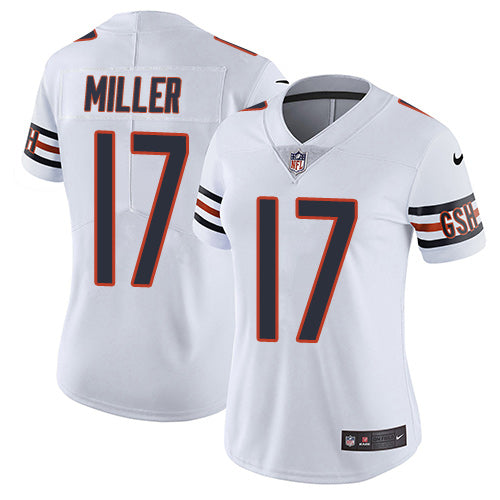 Custom Bears #17 Anthony Miller White Women’s Stitched NFL Vapor Untouchable Limited Jersey