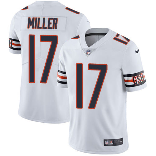 Custom Bears #17 Anthony Miller White Youth Stitched NFL Vapor Untouchable Limited Jersey