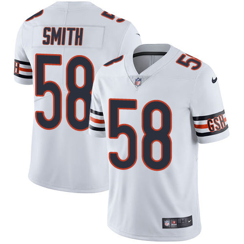 Custom Bears #58 Roquan Smith White Youth Stitched NFL Vapor Untouchable Limited Jersey