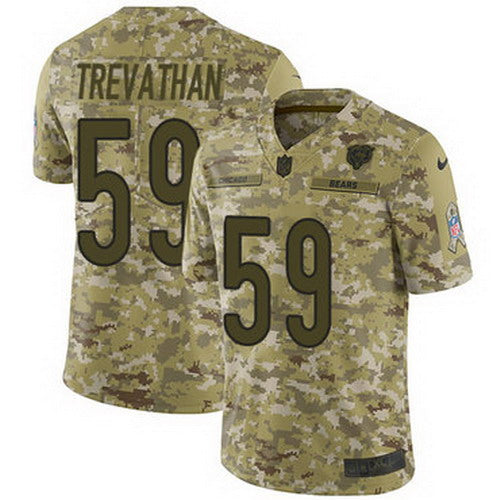 Custom Bears #59 Danny Trevathan Camo Men’s Stitched NFL Limited 2018 Salute To Service Jersey