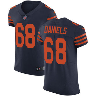 Custom Bears #68 James Daniels Navy Blue Alternate Men’s Stitched NFL Vapor Untouchable Elite Jersey