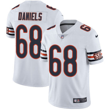 Custom Bears #68 James Daniels White Men’s Stitched NFL Vapor Untouchable Limited Jersey