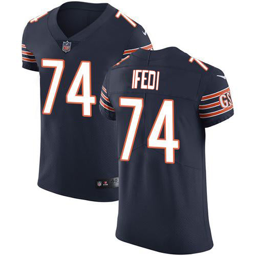 Custom Bears #74 Germain Ifedi Navy Blue Team Color Men’s Stitched NFL Vapor Untouchable Elite Jersey