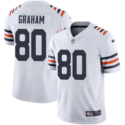 Custom Bears #80 Jimmy Graham White Men’s 2019 Alternate Classic Stitched NFL Vapor Untouchable Limited Jersey