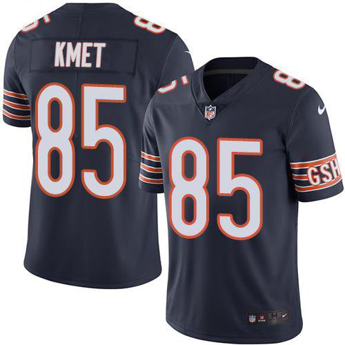 Custom Bears #85 Cole Kmet Navy Blue Team Color Men’s Stitched NFL Vapor Untouchable Limited Jersey