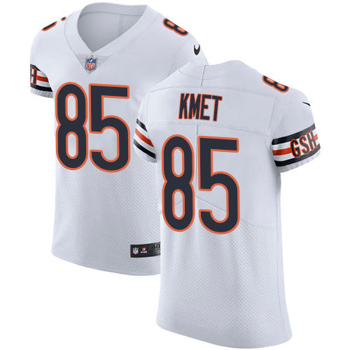 Custom Bears #85 Cole Kmet White Men’s Stitched NFL New Elite Jersey