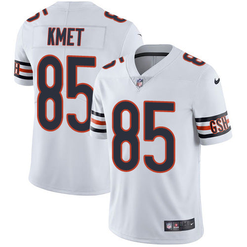 Custom Bears #85 Cole Kmet White Men’s Stitched NFL Vapor Untouchable Limited Jersey