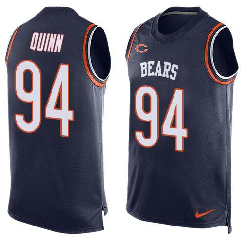 Custom Bears #94 Robert Quinn Navy Blue Team Color Men’s Stitched NFL Limited Tank Top Jersey