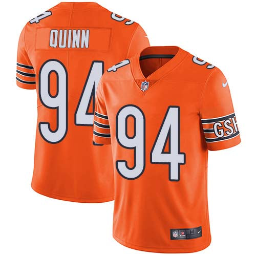 Custom Bears #94 Robert Quinn Orange Men’s Stitched NFL Limited Rush Jersey