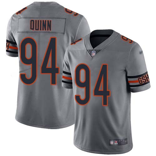 Custom Bears #94 Robert Quinn Silver Men’s Stitched NFL Limited Inverted Legend Jersey
