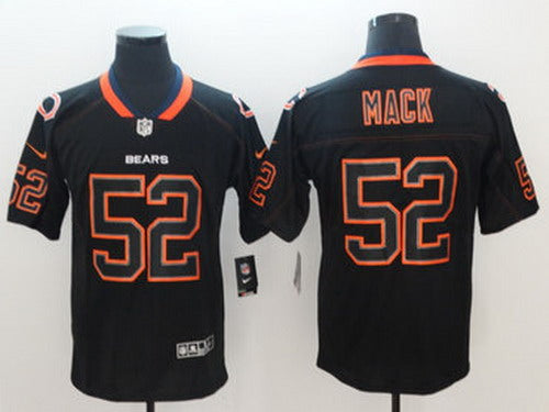 Custom Bears 52 Khalil Mack Black Shadow Legend Limited Jersey
