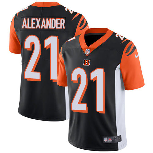 Custom Bengals #21 Mackensie Alexander Black Team Color Men’s Stitched NFL Vapor Untouchable Limited Jersey