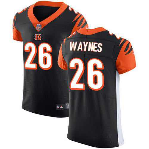Custom Bengals #26 Trae Waynes Black Team Color Men’s Stitched NFL Vapor Untouchable Elite Jersey