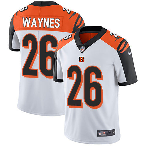 Custom Bengals #26 Trae Waynes White Men’s Stitched NFL Vapor Untouchable Limited Jersey