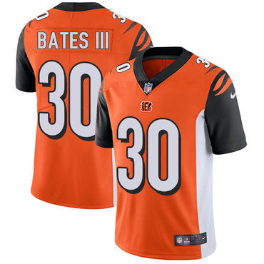 Custom Bengals #30 Jessie Bates III Orange Alternate Youth Stitched NFL Vapor Untouchable Limited Jersey