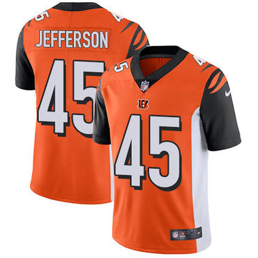 Custom Bengals #45 Malik Jefferson Orange Alternate Men’s Stitched NFL Vapor Untouchable Limited Jersey