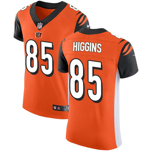 Custom Bengals #85 Tee Higgins Orange Alternate Men’s Stitched NFL New Elite Jersey