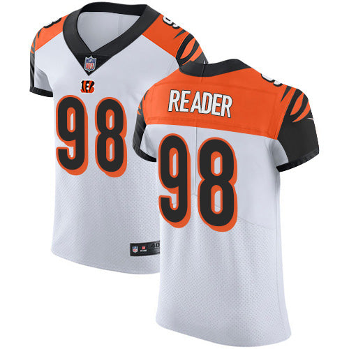 Custom Bengals #98 D.J. Reader White Men’s Stitched NFL New Elite Jersey