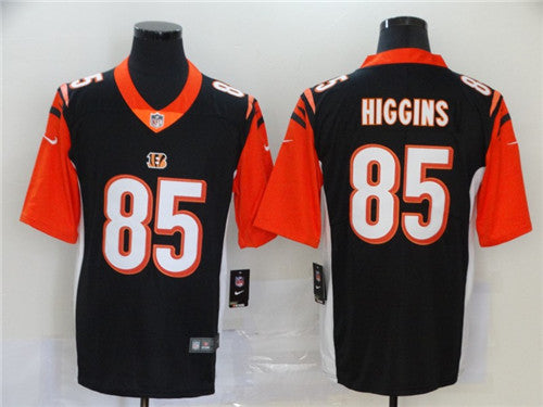 Custom Bengals 85 Tee Higgins Black 2020 NFL Draft First Round Pick Vapor Untouchable Limited Jersey