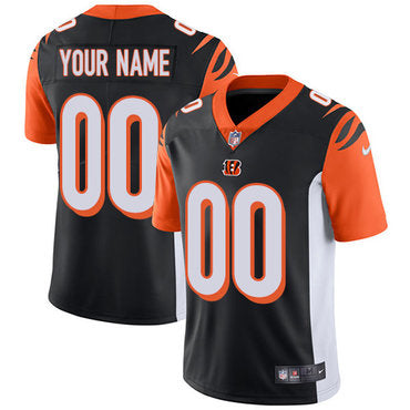Custom Bengals Black Men’s Customized Vapor Untouchable Player Limited Jersey