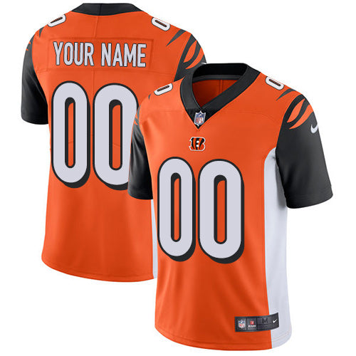 Custom Bengals Orange Men’s Customized Vapor Untouchable Player Limited Jersey