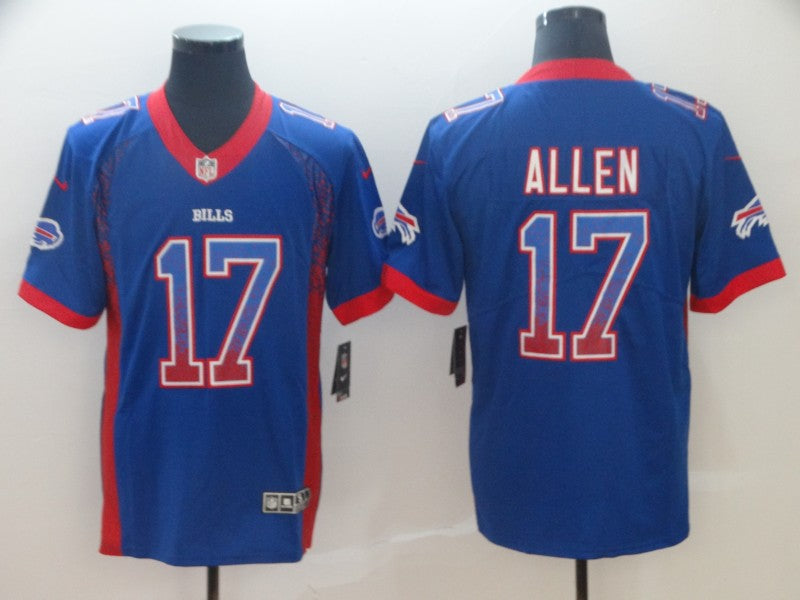 Custom Bills 17 Josh Allen Royal Drift Fashion Limited Jersey