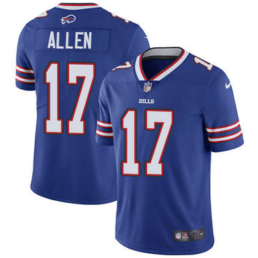 Custom Bills #17 Josh Allen Royal Blue Team Color Stitched NFL Vapor Untouchable Limited Jersey