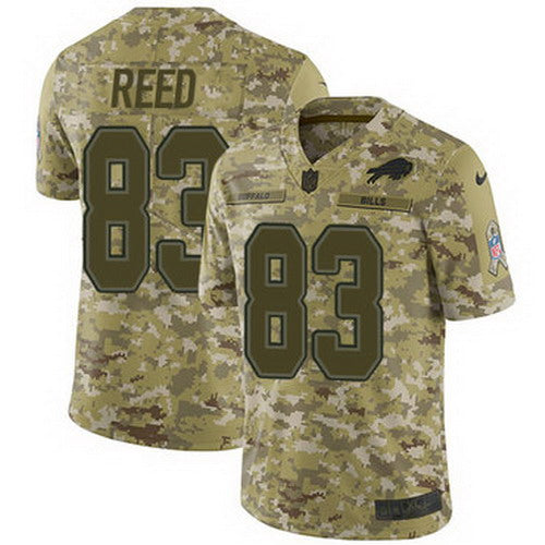 Custom Bills #83 Andre Reed Camo Men’s Stitched NFL Limited 2018 Salute To Service Jersey