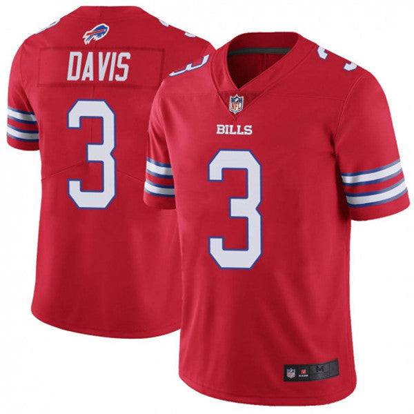 Custom Bills 3 Gabriel Davis Red 2020 NFL Draft Color Rush Limited Jersey