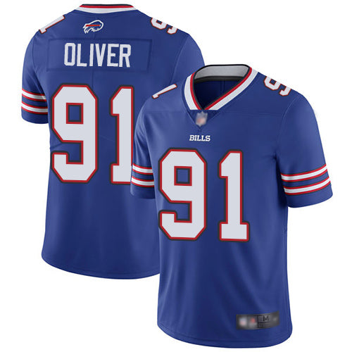 Custom Bills 91 Ed Oliver Royal 2019 NFL Draft First Round Pick Vapor Untouchable Limited Jersey