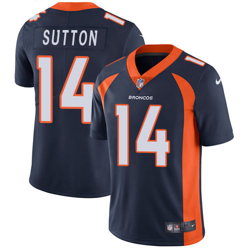 Custom Broncos #14 Courtland Sutton Blue Alternate Youth Stitched NFL Vapor Untouchable Limited Jersey