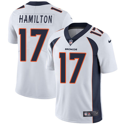 Custom Broncos #17 DaeSean Hamilton White Men’s Stitched NFL Vapor Untouchable Limited Jersey