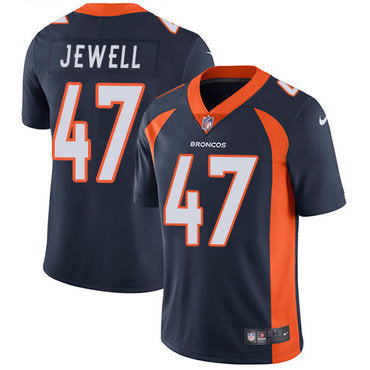 Custom Broncos #47 Josey Jewell Navy Blue Alternate Men’s Stitched NFL Vapor Untouchable Limited Jersey