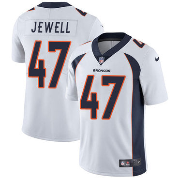 Custom Broncos #47 Josey Jewell White Men’s Stitched NFL Vapor Untouchable Limited Jersey
