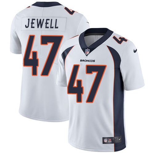 Custom Broncos #47 Josey Jewell White Men’s Stitched NFL Vapor Untouchable Limited Jersey
