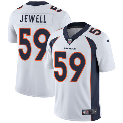 Custom Broncos #59 Josey Jewell White Men’s Stitched NFL Vapor Untouchable Limited Jersey