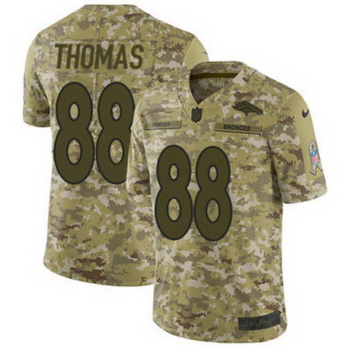 Custom Broncos #88 Demaryius Thomas Camo Youth Stitched NFL Limited 2018 Salute to Service Jersey