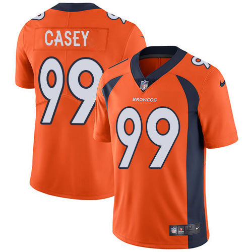 Custom Broncos #99 Jurrell Casey Orange Team Color Men’s Stitched NFL Vapor Untouchable Limited Jersey