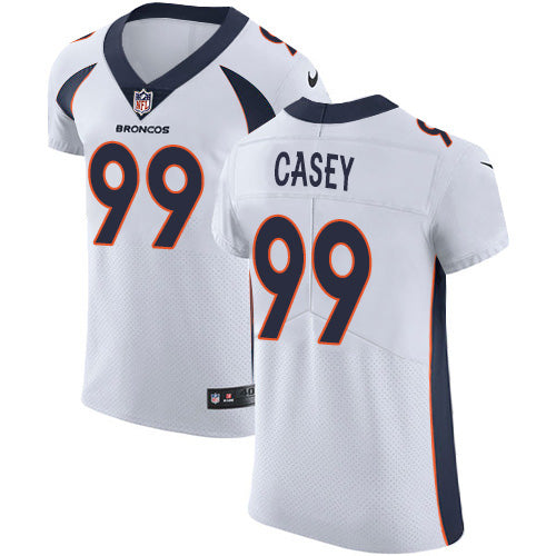 Custom Broncos #99 Jurrell Casey White Men’s Stitched NFL New Elite Jersey
