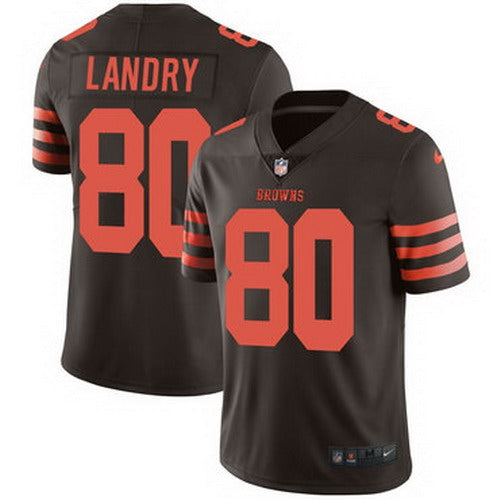 Custom Browns 80 Jarvis Landry Brown Color Rush Limited Jersey